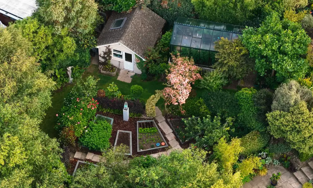 Ardán Garden aerial drone view