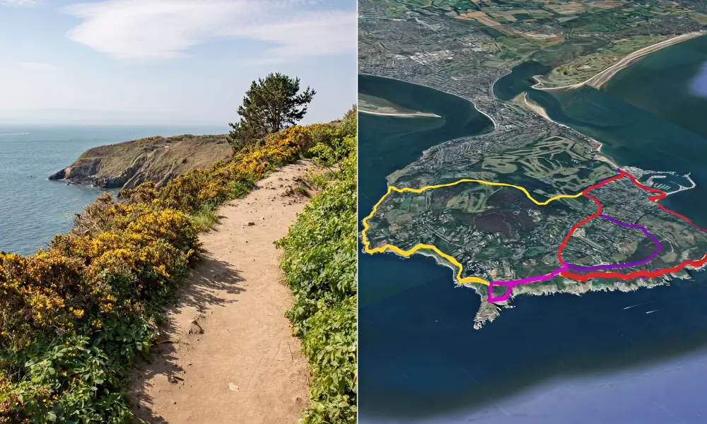 Five way marked walking routes